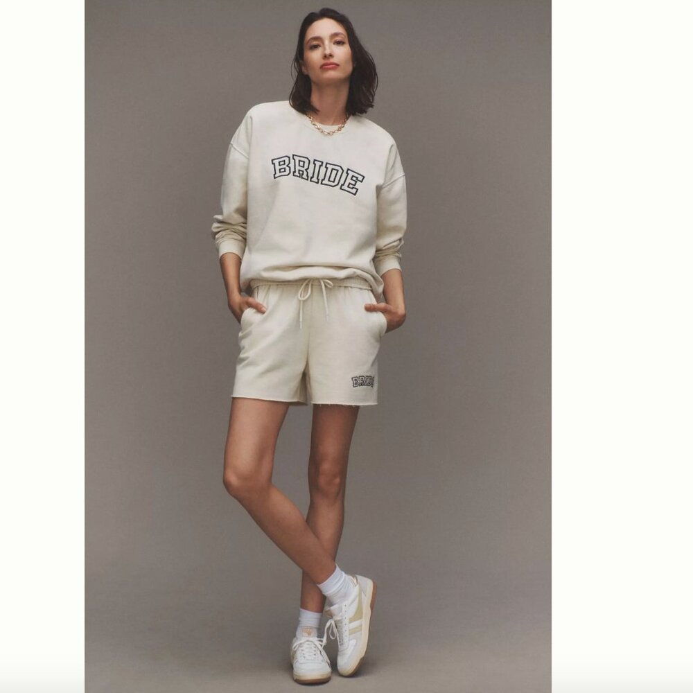 Anthropologie Bride Sweat Shorts NWT Small